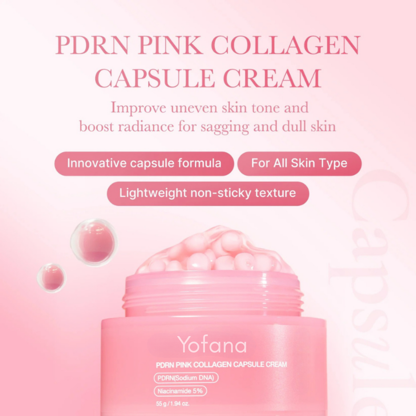 Pink PDRN Collagen Capsule Cream